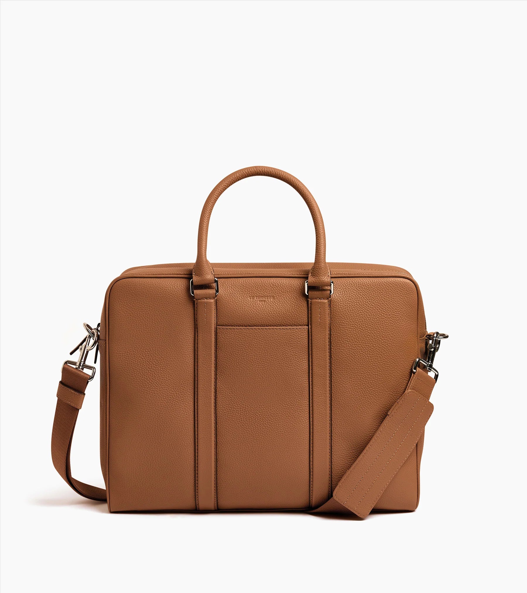 Mallette 15" en cuir noir